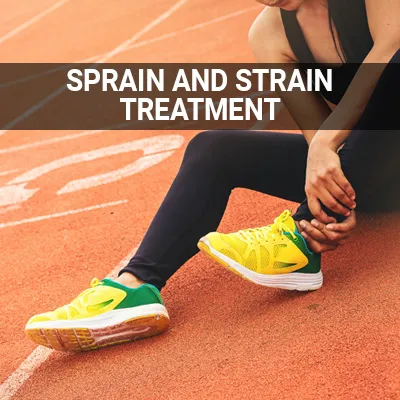 Visit our Sprain and Strain Treatment page